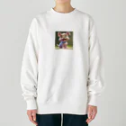 sobamaniaのスマイルドッグ Heavyweight Crew Neck Sweatshirt