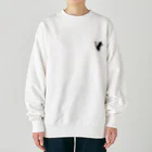 yellowgreenのちょっとまってて　黒猫 Heavyweight Crew Neck Sweatshirt