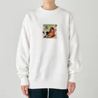 AI美女王国のドット絵ひまりちゃん Heavyweight Crew Neck Sweatshirt