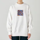 理系大学院生の出力のティールオレンジ Heavyweight Crew Neck Sweatshirt