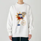 Angelのキックするショタ Heavyweight Crew Neck Sweatshirt