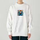 妖怪 白狐堂にようこその半人半鳥の怪物ハーピー Heavyweight Crew Neck Sweatshirt