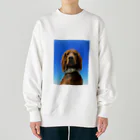 tanishi_samurai002の証明写真犬 Heavyweight Crew Neck Sweatshirt