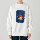 サトウノリコ*の帽子の中には……(塗り) Heavyweight Crew Neck Sweatshirt