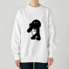 202closetの恐竜くん黒 Heavyweight Crew Neck Sweatshirt