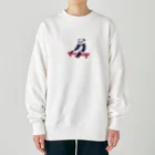 yacco-のお店のダイカット ある日のぱんだ Heavyweight Crew Neck Sweatshirt