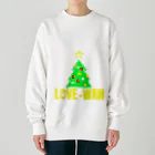 WAN-ONE Style shopのLOVE-WAN クリスマスツリー Heavyweight Crew Neck Sweatshirt