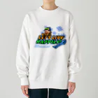 kazu_gの楽しく生きよう！（スノーボード）（ブルー） Heavyweight Crew Neck Sweatshirt