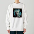 ZZRR12の森の鼓動を奏でる猫耳の精霊 Heavyweight Crew Neck Sweatshirt