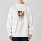 高速道路屋さんのツリ目犬 Heavyweight Crew Neck Sweatshirt