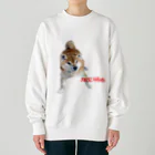 高速道路屋さんの威嚇犬 Heavyweight Crew Neck Sweatshirt