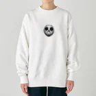 かわいい女の子とシュールな絵のケダマー Heavyweight Crew Neck Sweatshirt