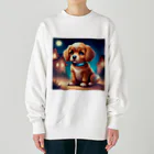 manmaru2315のかわいい犬＃４ Heavyweight Crew Neck Sweatshirt