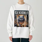 てくのちゃんのGEKIOKOにゃんにゃん Heavyweight Crew Neck Sweatshirt