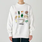 Miho_Orangenaのラーメンの具 外国人に人気の日本食のトッピング Heavyweight Crew Neck Sweatshirt