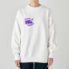 推しごとroomの推しカツちゃんパープル Heavyweight Crew Neck Sweatshirt