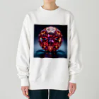 3tomo6's shopの赤い水晶 Heavyweight Crew Neck Sweatshirt