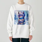 呪文・魔法唱えますのオニのコドモpart2 Heavyweight Crew Neck Sweatshirt