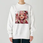 ぶーたんの振袖の花咲く瞬間 Heavyweight Crew Neck Sweatshirt