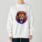 uncle-Toshiの吠えるライオン Heavyweight Crew Neck Sweatshirt