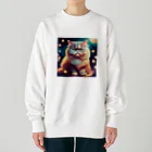 レモングラスのごきげんなペルシャ猫 Heavyweight Crew Neck Sweatshirt