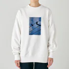 トシタジマの店の青空カラス Heavyweight Crew Neck Sweatshirt