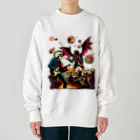 UNchan(あんちゃん)    ★unlimited★の悪魔とランデブー Heavyweight Crew Neck Sweatshirt