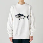 あざらしの7つどうぐの止まらない止まれない！マグロ Heavyweight Crew Neck Sweatshirt