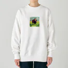 Ookaneのドット絵のサイ Heavyweight Crew Neck Sweatshirt