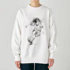 sports_musumeのサッカー女子 Heavyweight Crew Neck Sweatshirt