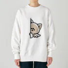 Mystery Cat Worldのじっと見つめるねこ Heavyweight Crew Neck Sweatshirt