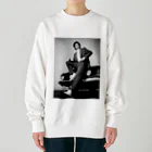 りん　チャンネルの男装レトロAI Heavyweight Crew Neck Sweatshirt