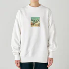 おふざけの原始時代の宇宙人 Heavyweight Crew Neck Sweatshirt