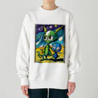 Paonのズーの可愛い宇宙人 Heavyweight Crew Neck Sweatshirt