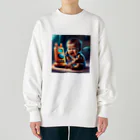 おもかわさんの赤ちゃんテレフォン👼 Heavyweight Crew Neck Sweatshirt