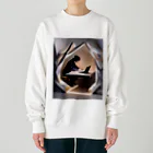 crazykoの在宅ワーク Heavyweight Crew Neck Sweatshirt