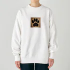 アニマルグッズの肉球スタンプ Heavyweight Crew Neck Sweatshirt