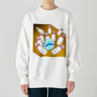 ほかほかしろくまのあったかざっかやのしろくまボウル Heavyweight Crew Neck Sweatshirt