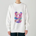 ゆめかわSHOPの（パンダ）ふわふわわたあめ動物園 Heavyweight Crew Neck Sweatshirt