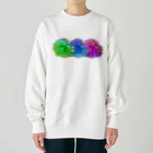 未開の地のLeaves of Saxifraga Heavyweight Crew Neck Sweatshirt