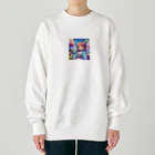 PiXΣLのColorful girl / type1 Heavyweight Crew Neck Sweatshirt