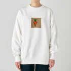 たてっぴのショップのピクセルにんじん Heavyweight Crew Neck Sweatshirt