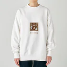 PORUPORU789の薪割りくまちゃん Heavyweight Crew Neck Sweatshirt