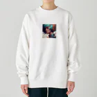 たてっぴのショップのボブカットのアイドル Heavyweight Crew Neck Sweatshirt