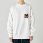 Urban pawsのパグチワワ「Paws of Power」 Heavyweight Crew Neck Sweatshirt