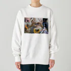 ロコモコのあらじる こんぶじめ つぶ貝 Heavyweight Crew Neck Sweatshirt