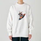 ロケットうさぎのロケットうさぎ　ミッション遂行 Heavyweight Crew Neck Sweatshirt