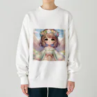 the blue seasonの春の使者：花冠を纏う天使の微笑み Heavyweight Crew Neck Sweatshirt