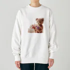 星パンダショップのはなとくま　～flower and bear～ Heavyweight Crew Neck Sweatshirt