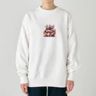 可愛らしいドラゴンのイラストグッズ店の1匹の愛らしいドラゴン Heavyweight Crew Neck Sweatshirt